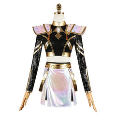 KPop Demon Hunters (2025) Golden Zoey Black White Outfits Cosplay Costume