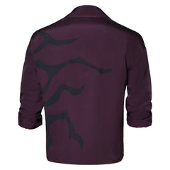 KPop Demon Hunters (2025) Jinu Saja Black Purple Shirt Outfits Cosplay Costume 