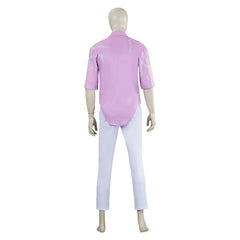 KPop Demon Hunters (2025) Jinu Saja Pink Shirt Trousers Set Cosplay Costume