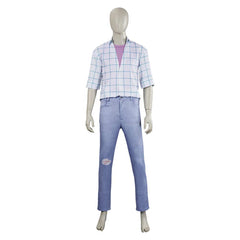 KPop Demon Hunters (2025) Jinu Saja White Shirt Trousers Set Cosplay Costume 
