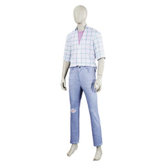 KPop Demon Hunters (2025) Jinu Saja White Shirt Trousers Set Cosplay Costume 