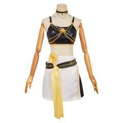 KPop Demon Hunters (2025) Mira Black Top Skirt Set Outfits Cosplay Costume 