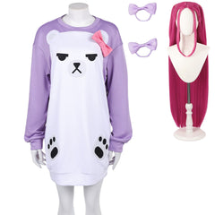 KPop Demon Hunters (2025) Mira Purple Long Sleeve Shirt Sleepwear Outfits Cosplay Costume