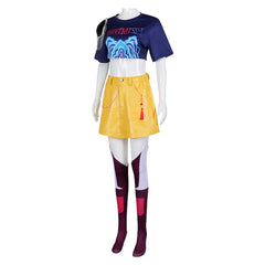 KPop Demon Hunters (2025) Mira Yellow Skirt Set Outfits Cosplay Costume 