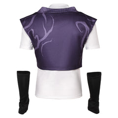 KPop Demon Hunters (2025) Mystery Saja Black Purple Top Set Outfits Cosplay Costume