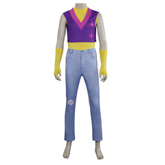 KPop Demon Hunters (2025) Mystery Saja Purple Top Trousers Set Outfits Cosplay Costume 