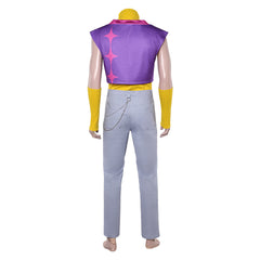 KPop Demon Hunters (2025) Mystery Saja Purple Vest Trousers Set Outfits Cosplay Costume 