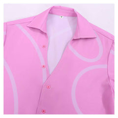 KPop Demon Hunters (2025) Romance Saja Pink Shirt Vest Necklace Set Cosplay Costume