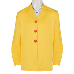 KPop Demon Hunters (2025) Romance Saja Yellow Shirt Necklace Set Outfits Cosplay Costume