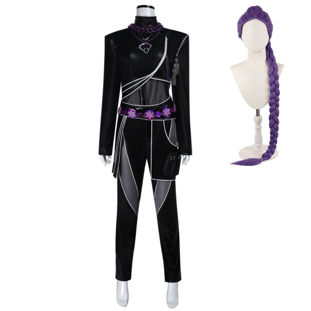 KPop Demon Hunters (2025) Rumi Black Set Outfits Cosplay Costume
