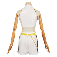 KPop Demon Hunters (2025) Rumi Black White Shorts Set Outfits Cosplay Costume 
