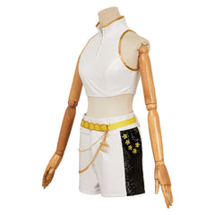 KPop Demon Hunters (2025) Rumi Black White Shorts Set Outfits Cosplay Costume 