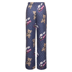 KPop Demon Hunters (2025) Rumi Blue Pajama Pants Sleepwear Cosplay Costume