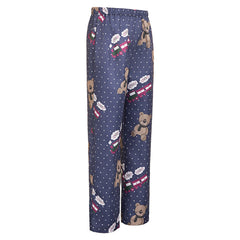 KPop Demon Hunters (2025) Rumi Blue Pajama Pants Sleepwear Cosplay Costume
