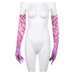 KPop Demon Hunters (2025) Rumi Demon Pattern Gloves Halloween Cosplay Accessories Props