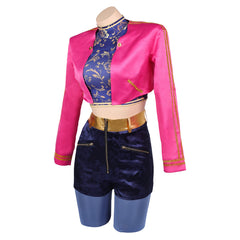 KPop Demon Hunters (2025) Rumi Pink Purple Set Outfits Cosplay Costume 