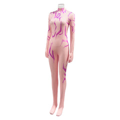 KPop Demon Hunters (2025) Rumi Purple Demon Patterns Jumpsuit Outfits Cosplay Costume
