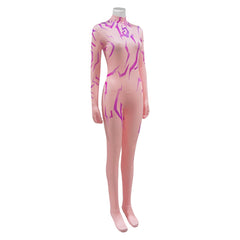 KPop Demon Hunters (2025) Rumi Purple Demon Patterns Jumpsuit Outfits Cosplay Costume