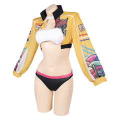 KPop Demon Hunters (2025) Rumi Sexy Lingerie Yellow Set Outfits Cosplay Costume