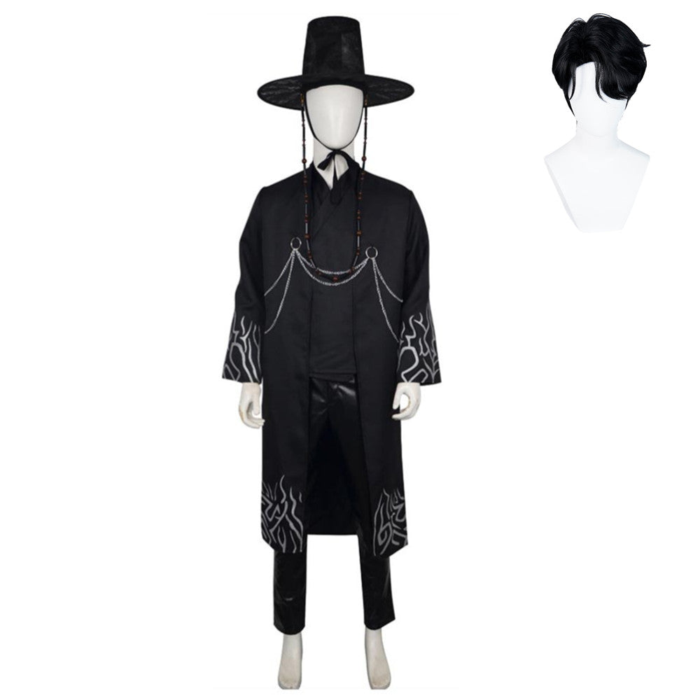 KPop Demon Hunters (2025) Saja Boys Your Idol Black Set Outfits Cosplay Costume