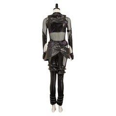 KPop Demon Hunters (2025) Zoey Black Leather Set Outfits Cosplay Costume