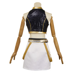 KPop Demon Hunters (2025) Zoey Black Vest Skirt Set Outfits Cosplay Costume