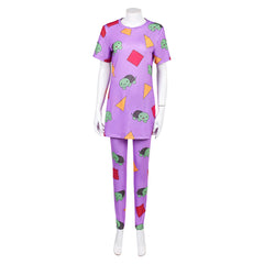KPop Demon Hunters (2025) Zoey Purple Sleepwear Pajamas Set Outfits Cosplay Costume