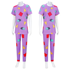 KPop Demon Hunters (2025) Zoey Purple Sleepwear Set Outfits Cosplay Costume
