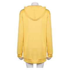 KPop Demon Hunters (2025) Zoey Yellow Hoodie Outfits Cosplay Costume 