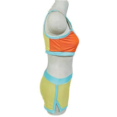 Mario Kart Daisy Yellow Top Shorts Swimwear Set Outfits Cosplay Costume