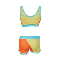 Mario Kart Daisy Yellow Top Shorts Swimwear Set Outfits Cosplay Costume