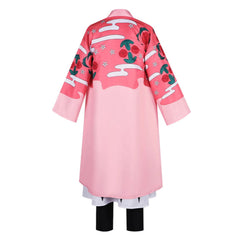 Kyoraku Shunsui Pink Kimono Outfits Cosplay Costume Halloween Carnival Suit 