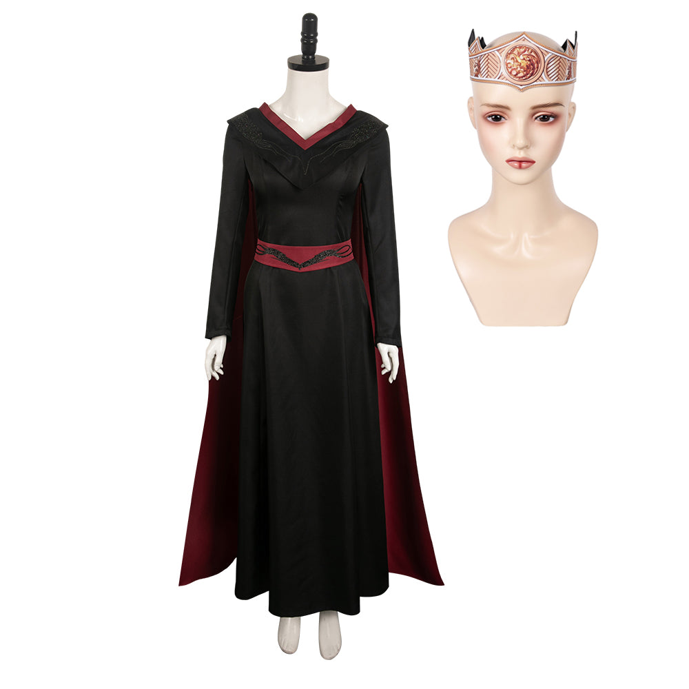 TV House Of The Dragon Season 2 (2024) Rhaenys Targaryen Cosplay Costume Outfits Halloween Carnival Suit
