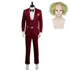 Beetlejuice 2 Red Wedding Beetlejuice Cosplay Costume Outfits Halloween Carnival Suit