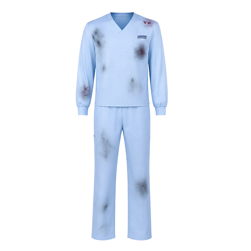 Lanterns (2026) John Stewart Green Lantern Blue Dirty Uniform Outfits Cosplay Costume