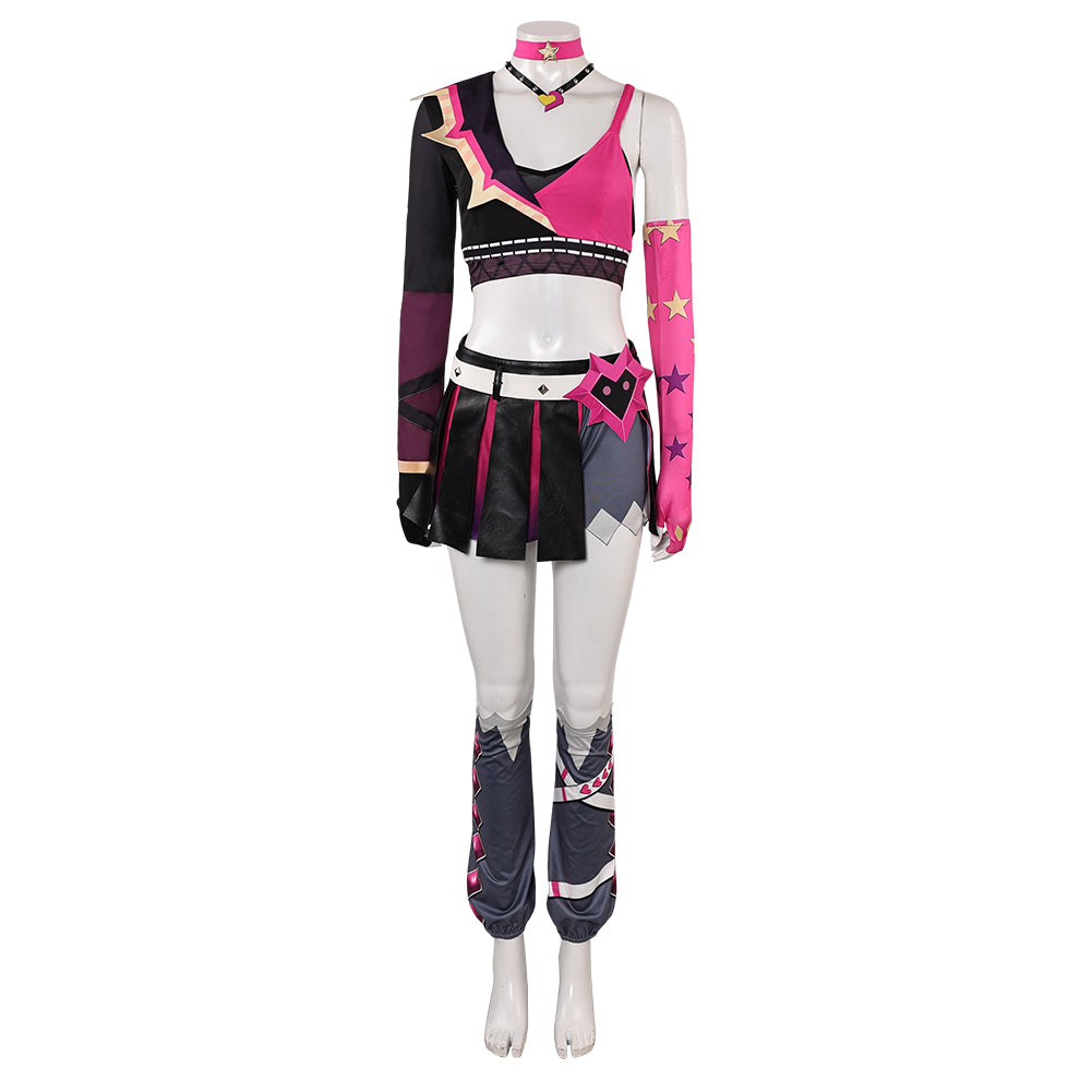 League of Legends (2025) Jinx Valentine Lovestruck Pink Outfits Cosplay Costume 