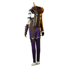 League Of Legends Arcane Caitlyn Skin Purple Outfits Cosplay Costume 