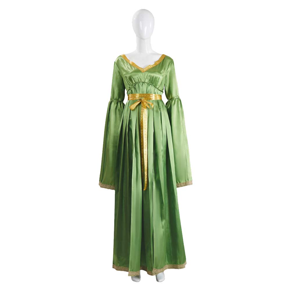 Leia Organa Wedding Green Dress Set Outfits Cosplay Costume Carnival Suit 