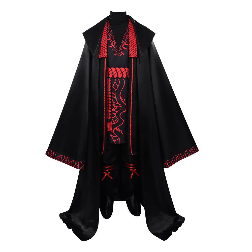 Limbus Company Jia Qiu Black Red Robe Set Outfits Cosplay Costume 