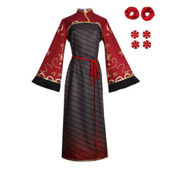 Limbus Company Jia Xichun Red Black Cheongsam Dress Outfits Cosplay Costume