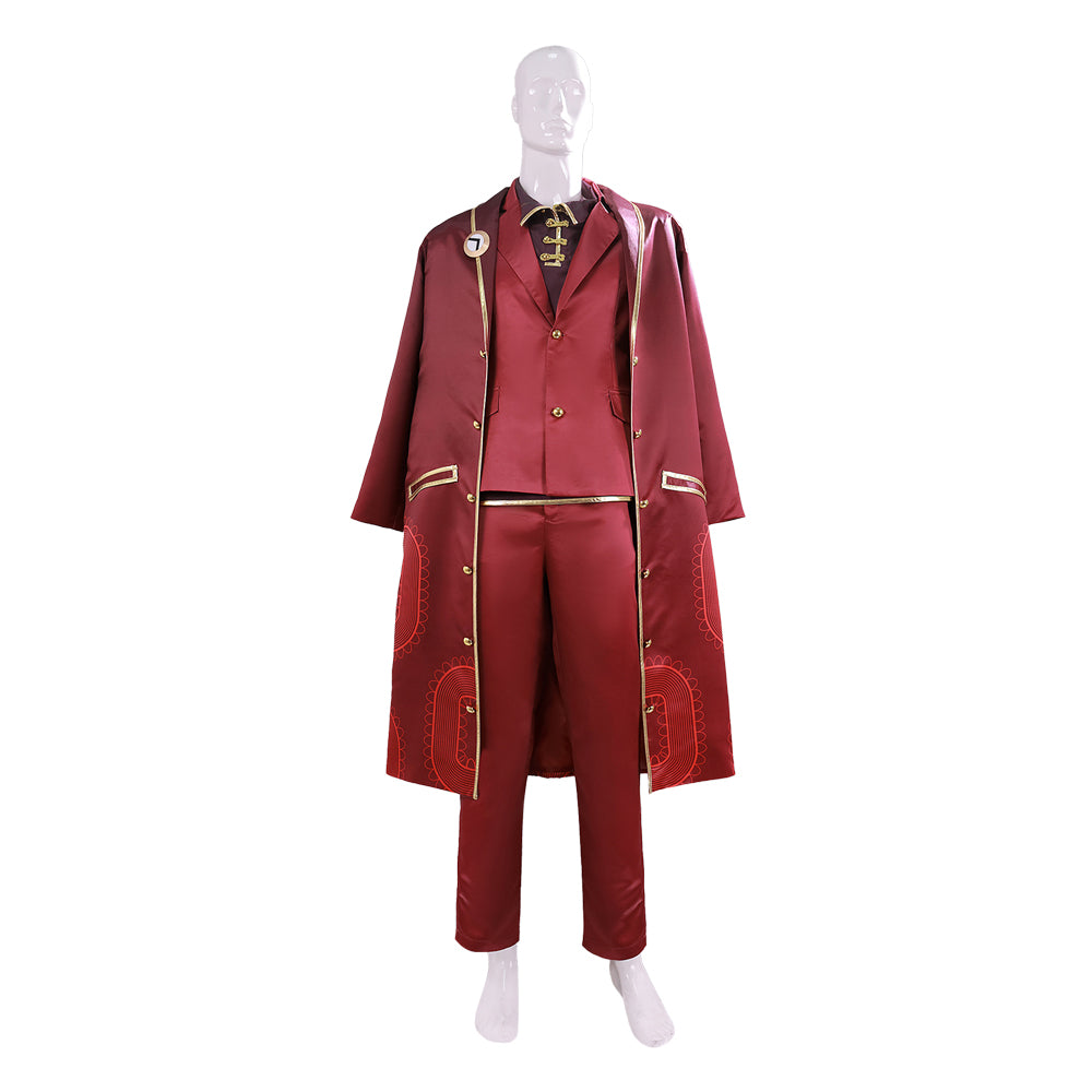 Limbus Company Lei Heng Red Suit Set Outfits Cosplay Costume