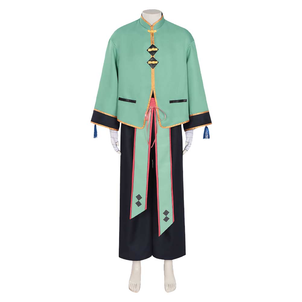 Link Click A Yuan Green Black Set Outfits Cosplay Costume