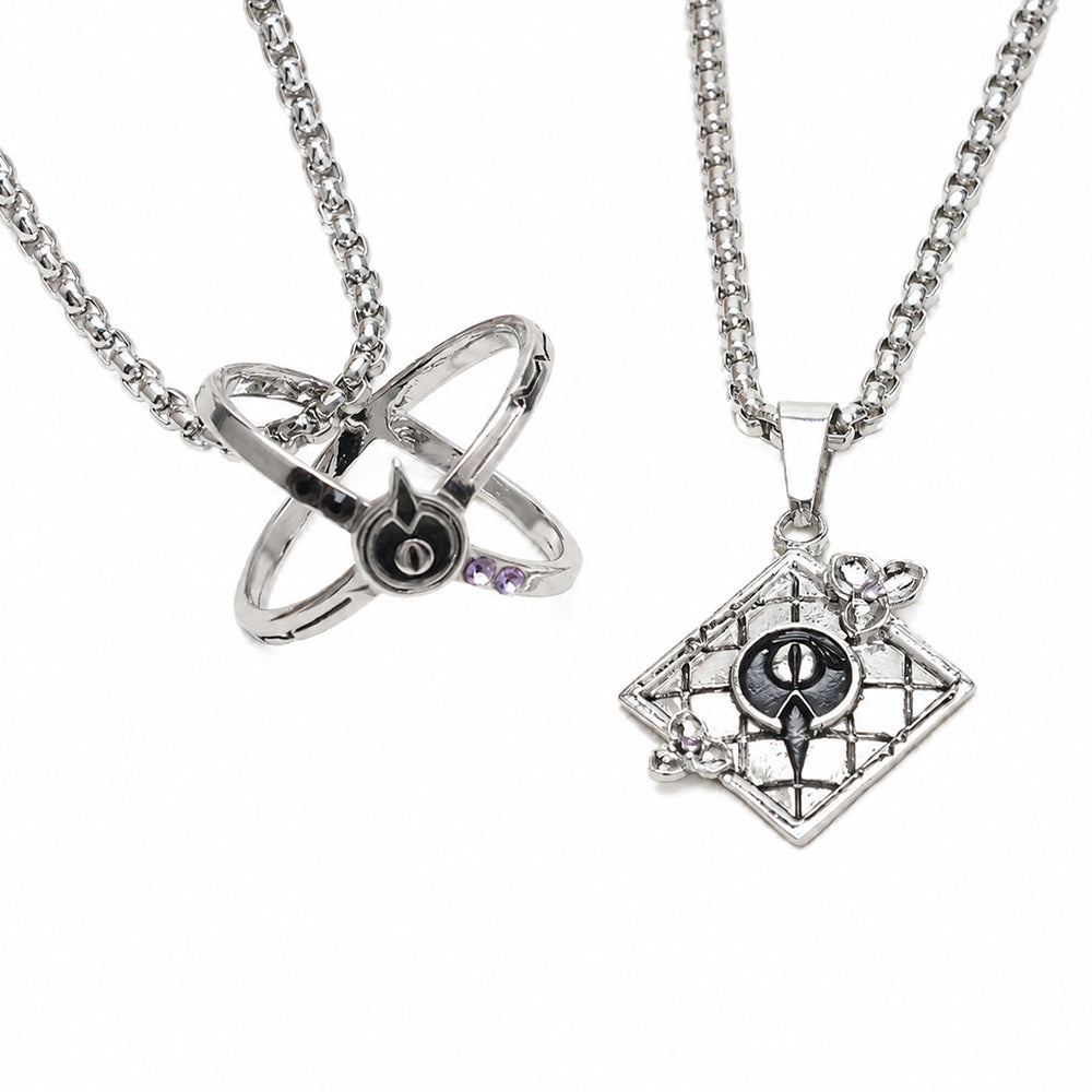 Link Click Liu Xiao ​Xavier 2PCs Necklace Set Cosplay Accessories Props