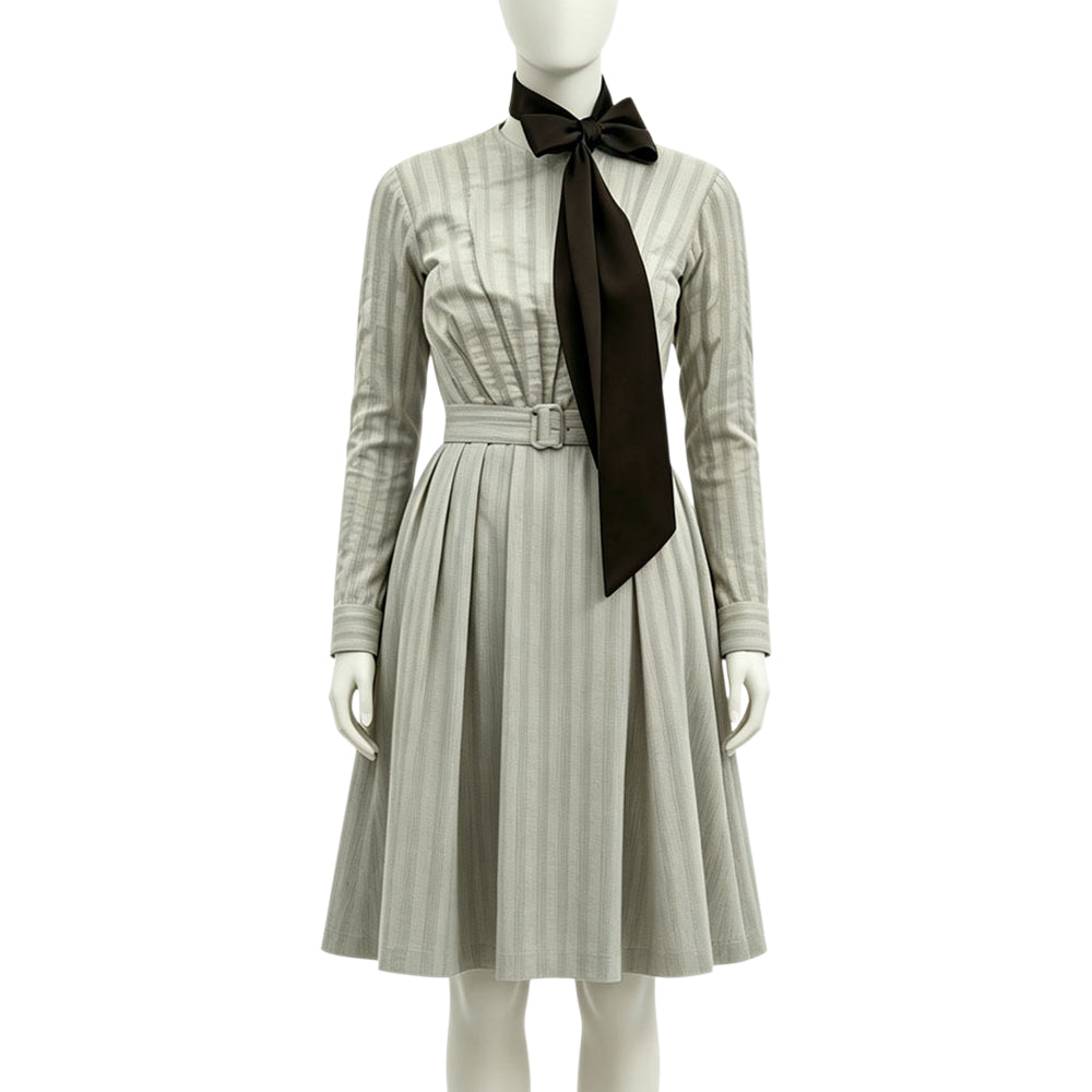 Little House On The Prairie (2026) Caroline Ingalls ​Gray Dress Outfits Cosplay Costume