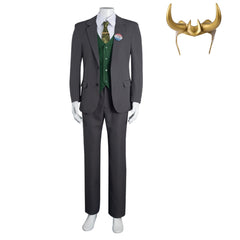 2021 Loki Cosplay Costume President Loki Outfits Halloween Carnival Suit