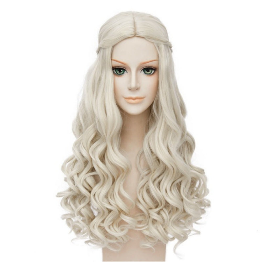 TV House Of The Dragon Season 2 (2024) Rhaenyra Targaryen Braided Wig Cosplay Accessories Halloween Carnival Props