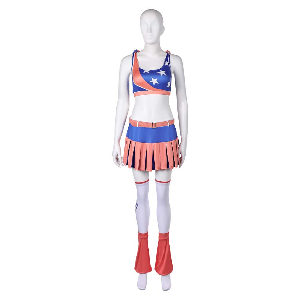 Lollipop Chainsaw RePOP (2024) Juliet Blue Orange Cheerleader Outfits Cosplay Costume 