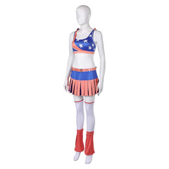 Lollipop Chainsaw RePOP (2024) Juliet Blue Orange Cheerleader Outfits Cosplay Costume 