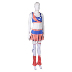 Lollipop Chainsaw RePOP (2024) Juliet Blue Orange Cheerleader Outfits Cosplay Costume 