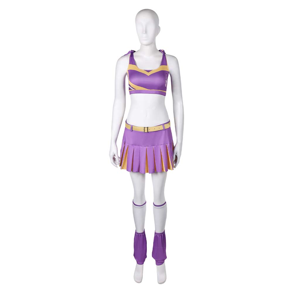 Lollipop Chainsaw RePOP (2024) Juliet Purple Cheerleader Outfits Cosplay Costume 